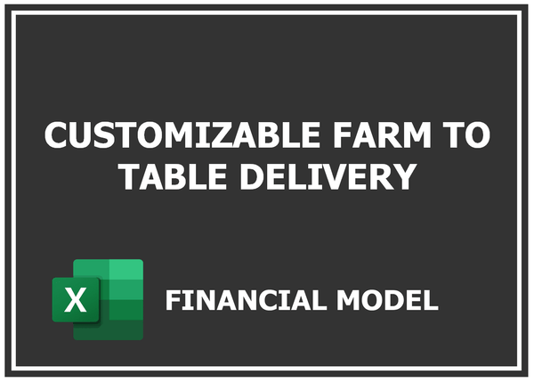 Customizable Farm To Table Delivery Financial Model