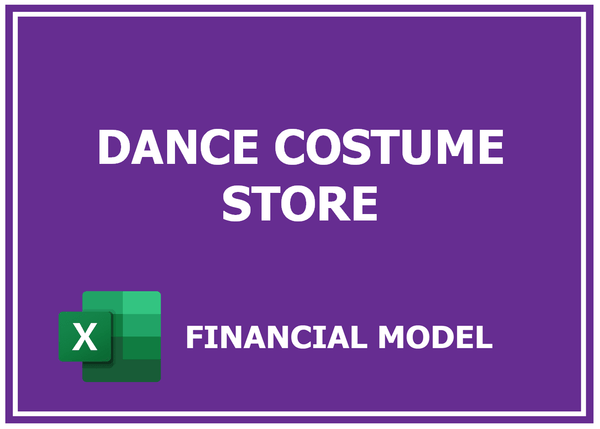 Dance Costume Store Financial Model