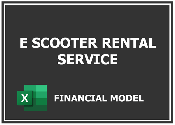 E Scooter Rental Service Financial Model