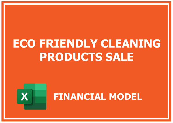 Eco Friendly Cleaning Products Sale Financial Model