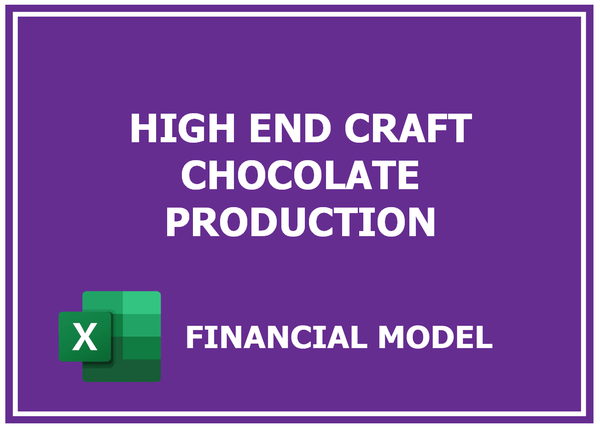 High End Craft Chocolate Production Financial Model