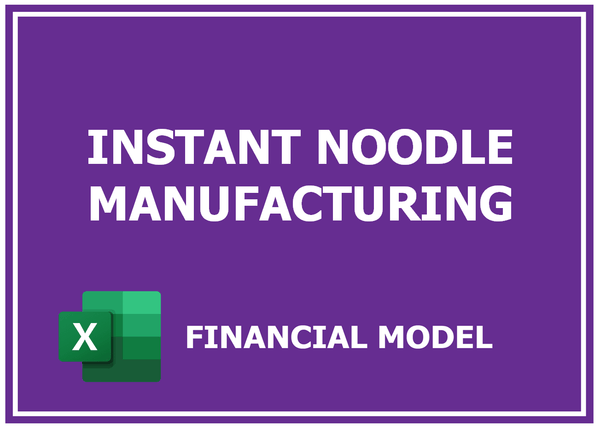 Instant Noodle Manufacturing Financial Model