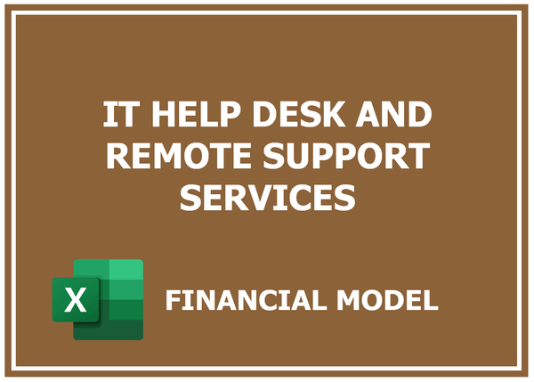 IT Help Desk And Remote Support Services Financial Model