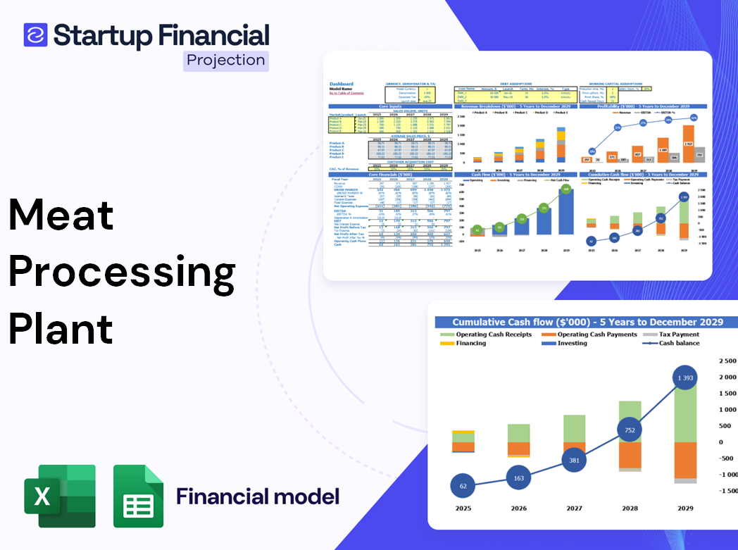 Excel financial model