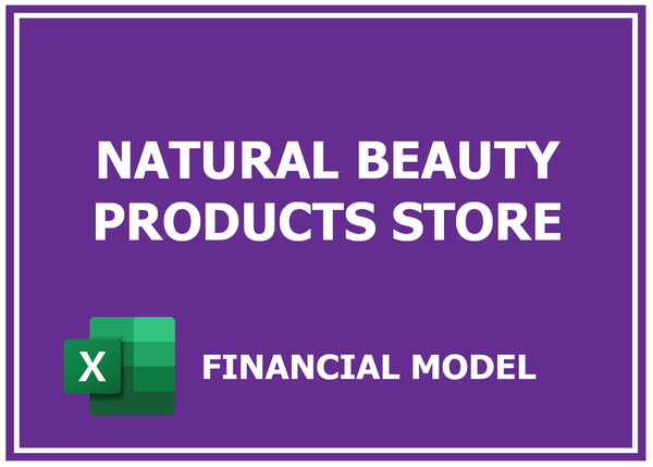 Natural Beauty Products Store Financial Model