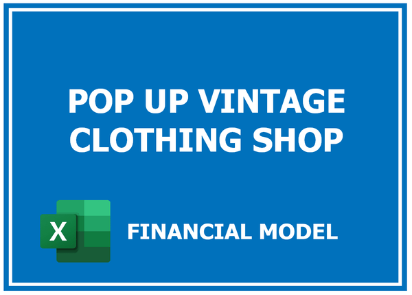 Pop Up Vintage Clothing Shop Financial Model