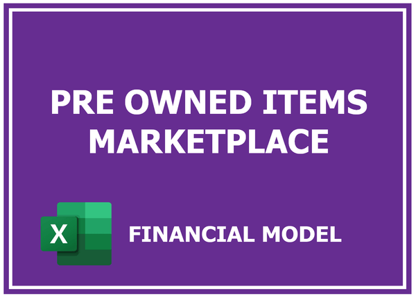 Pre Owned Items Marketplace Financial Model