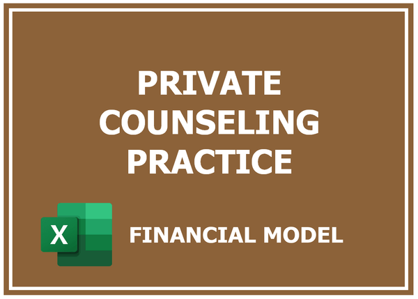 Private Counseling Practice Financial Model