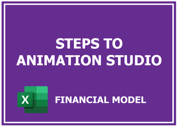 Steps To Animation Studio Financial Model