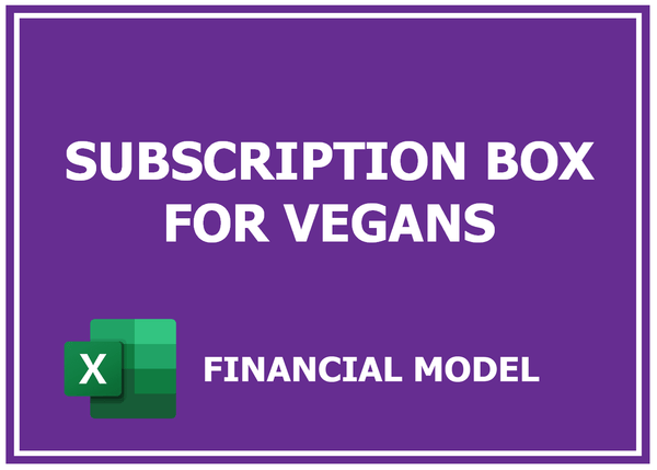 Subscription Box For Vegans Financial Model