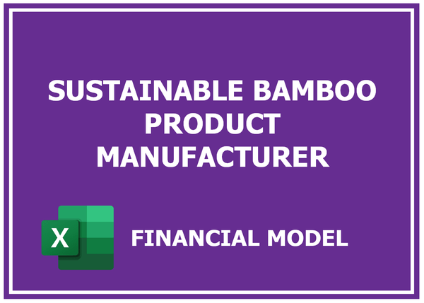 Sustainable Bamboo Product Manufacturer Financial Model